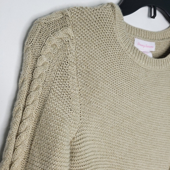 TOMMY BAHAMA Girl's Cable Knit Pullover Sweater LARGE (10-12) NWT - Picture 4 of 12